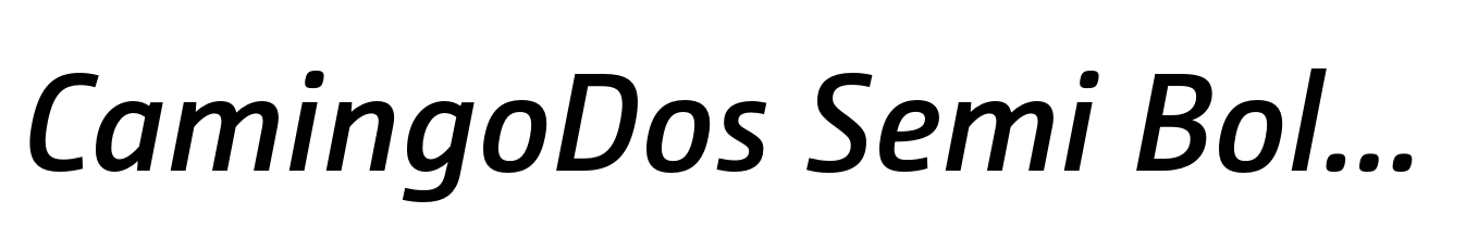 CamingoDos Semi Bold Italic